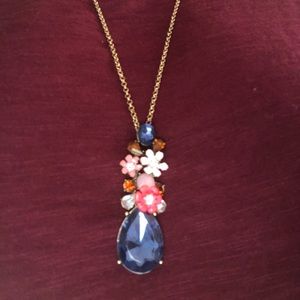 Betsey Johnson enamel flower, with bold gems.